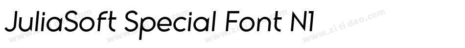 JuliaSoft Special Font N1字体转换